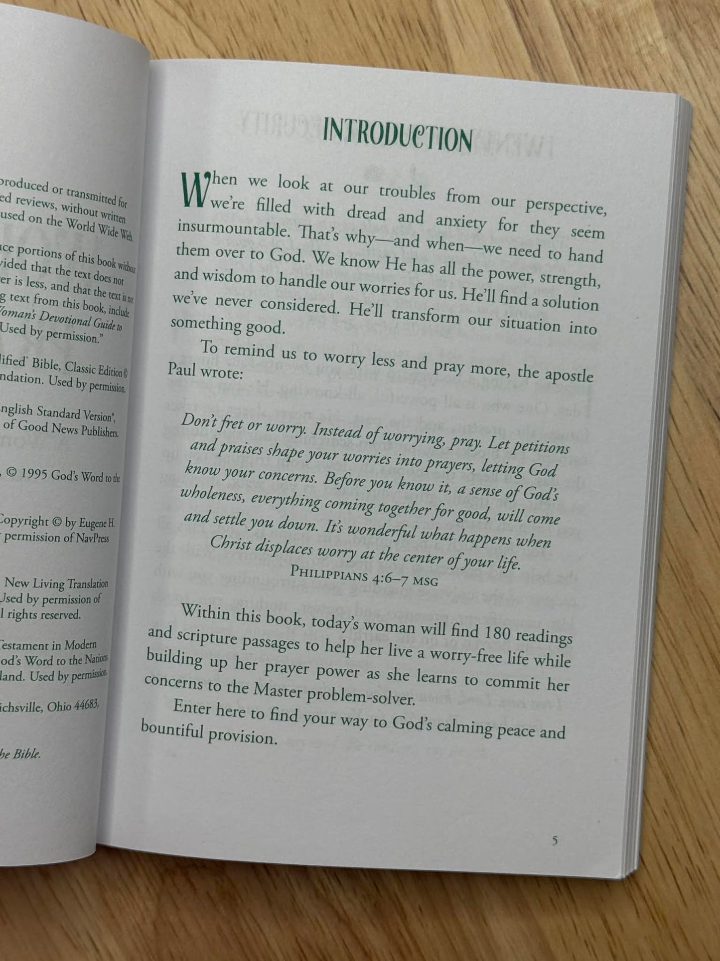 Worry Less, Pray More Devotional