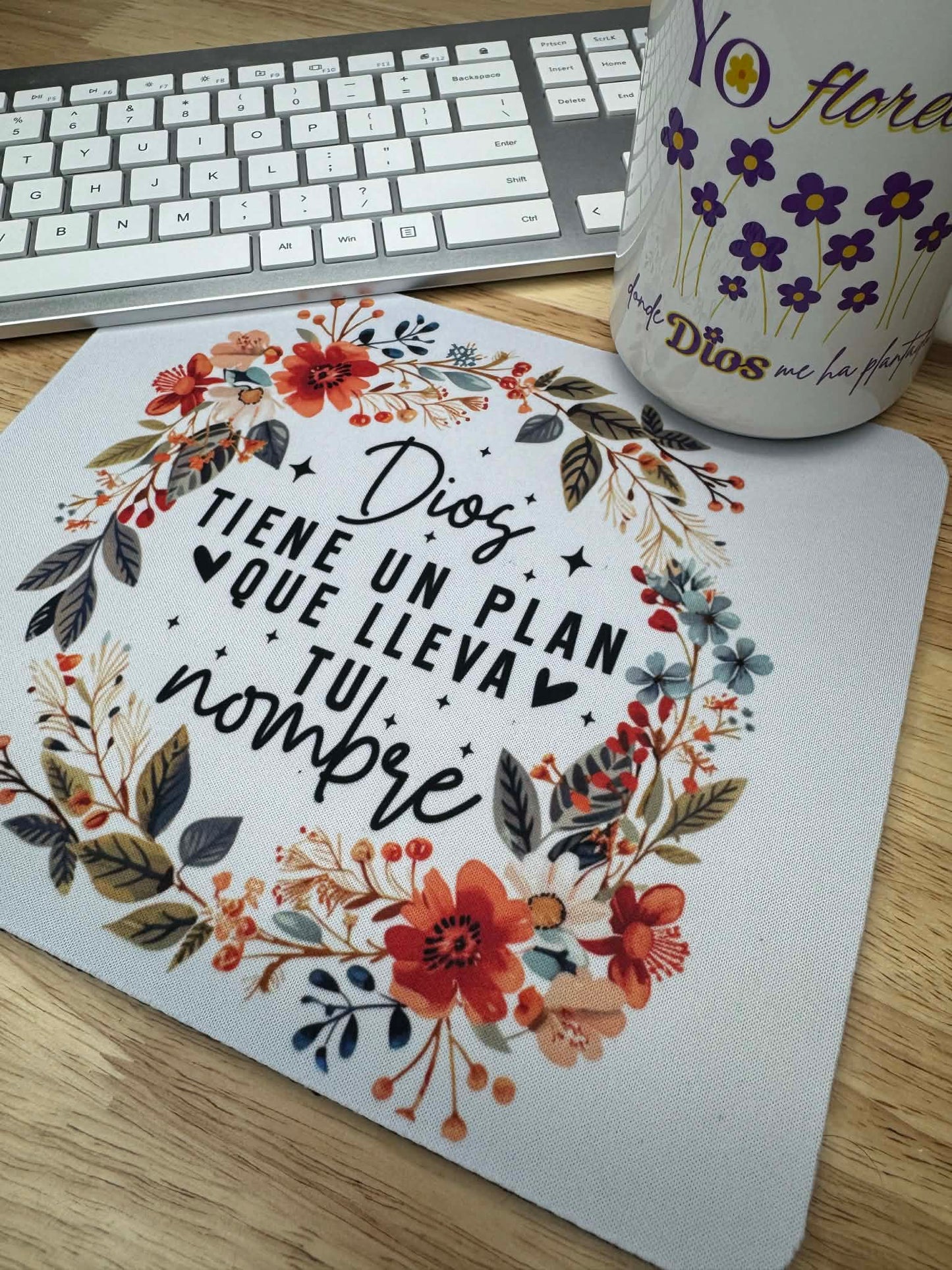 Dios tiene un plan, que lleva tú nombre, alfombrilla ratón