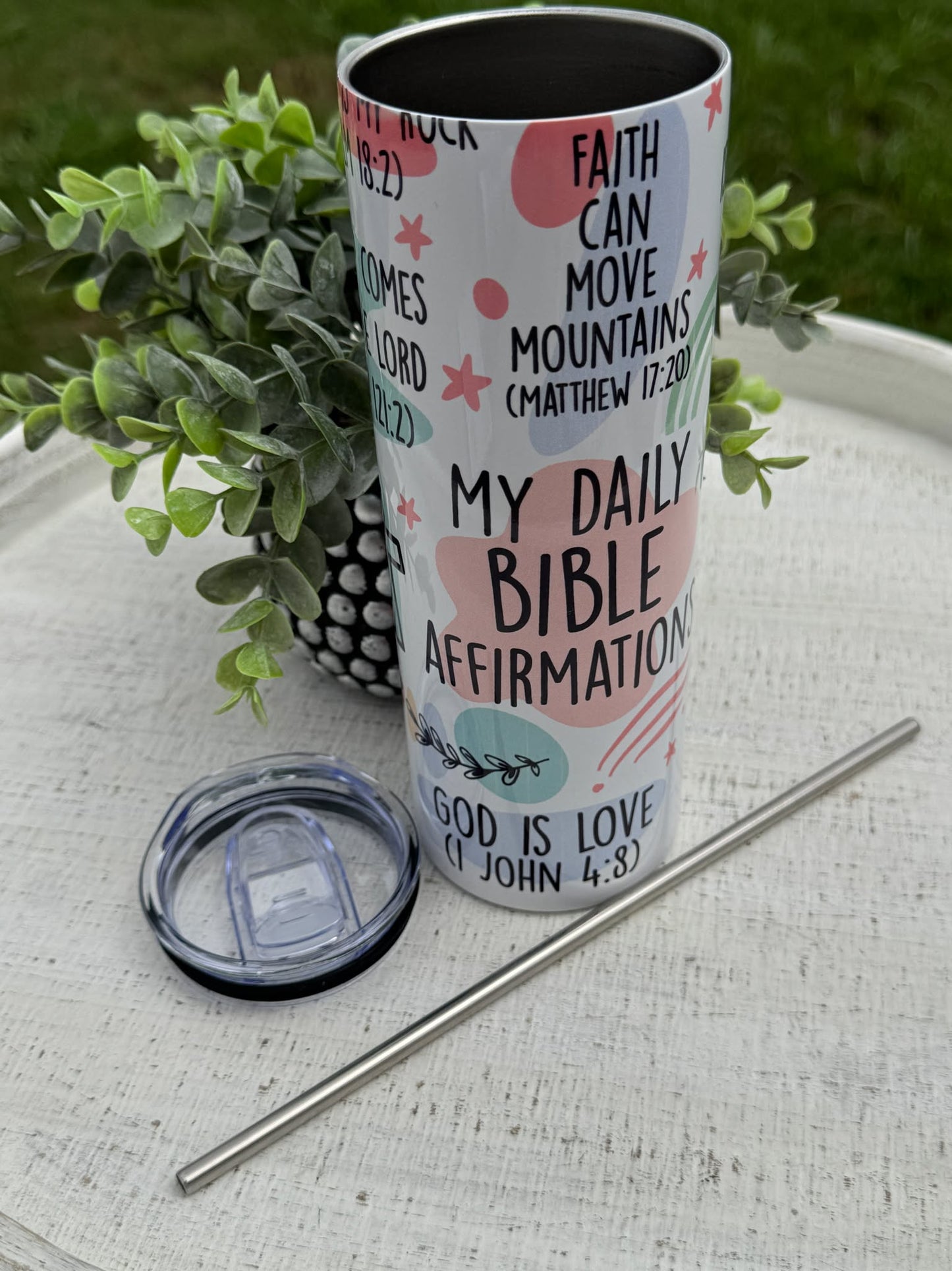 My Bible Affirmations 20 oz Tumbler