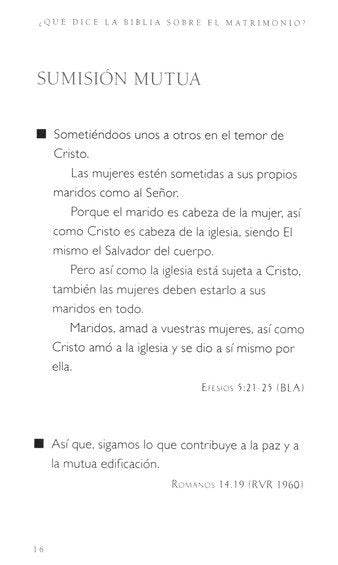 ¿Qué dice la Biblia sobre el matrimonio? (What Does the Bible Say About Marriage?)
