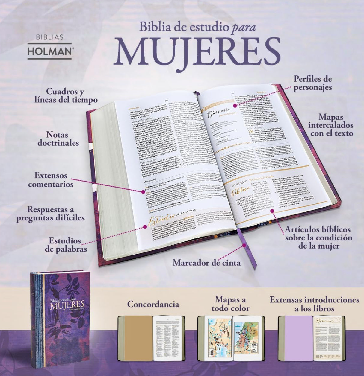 Biblia de estudio para mujeres RVR 1960