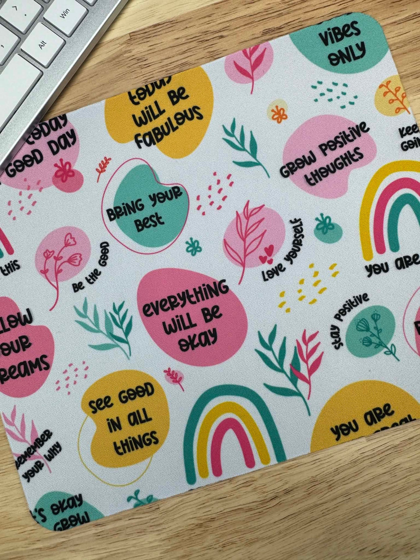 Affirmations mousepad, loved by God