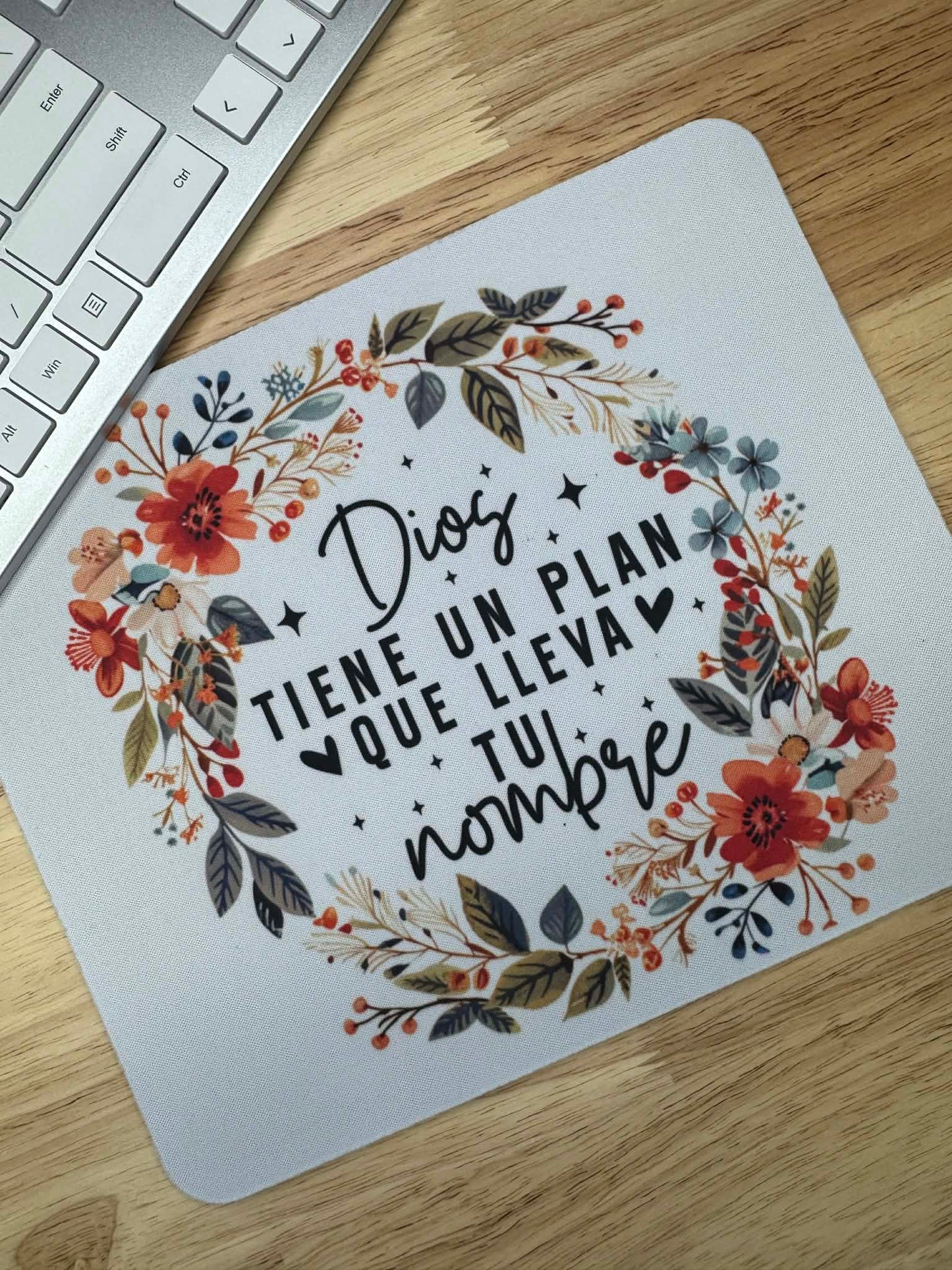 Dios tiene un plan, que lleva tú nombre, alfombrilla ratón