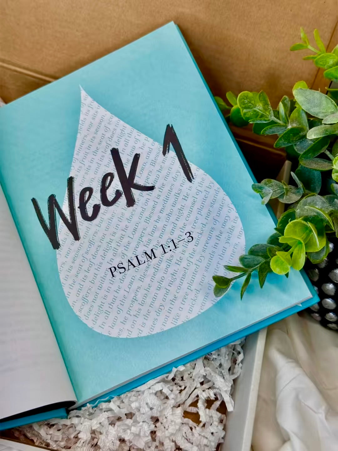 Christian Blessing Box | Faith-Based Gift Box ( Thirsty 12 weeks of drinking from God's word  )
