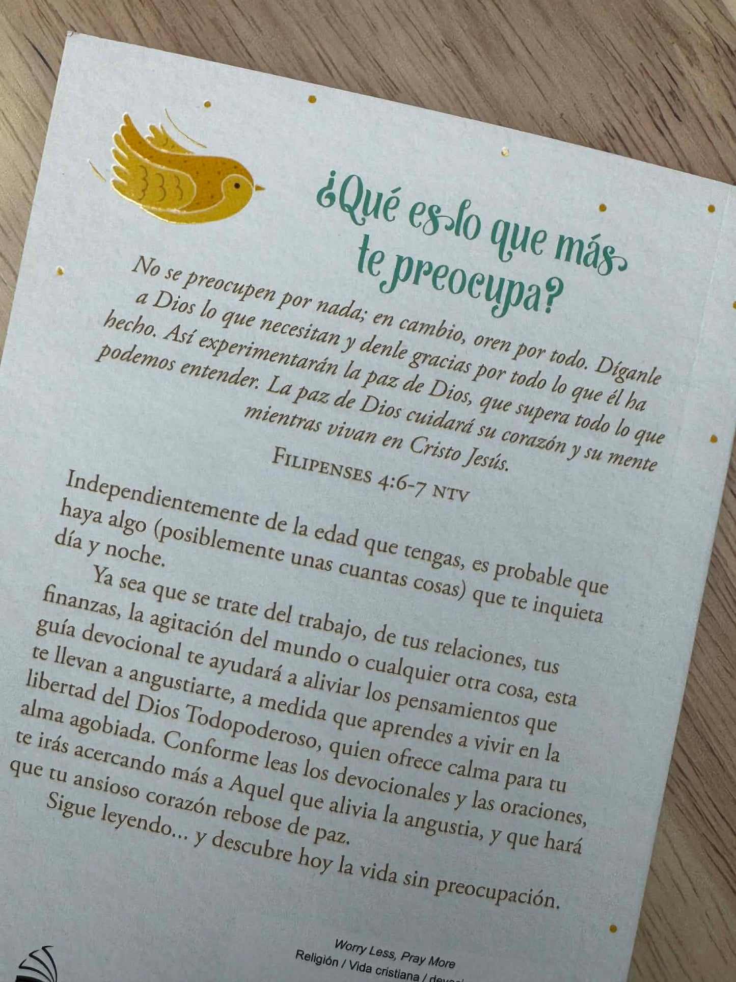 Preocúpate Menos Y Ora Mas