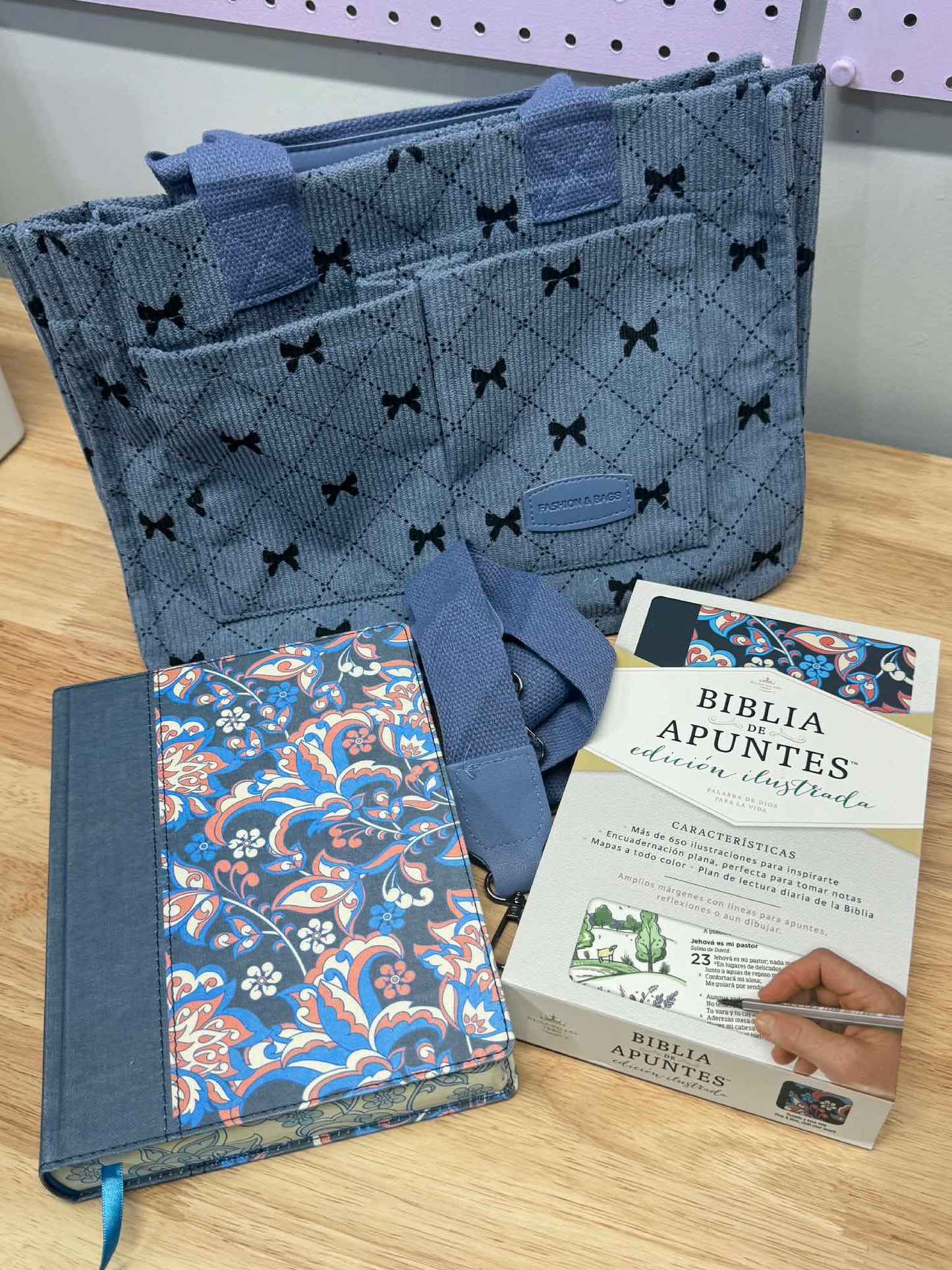 Biblia Reina Valera 1960 de apuntes ( Ilustrada ) Con Cartera GRATIS