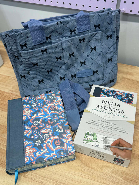Biblia Reina Valera 1960 de apuntes ( Ilustrada ) Con Cartera GRATIS