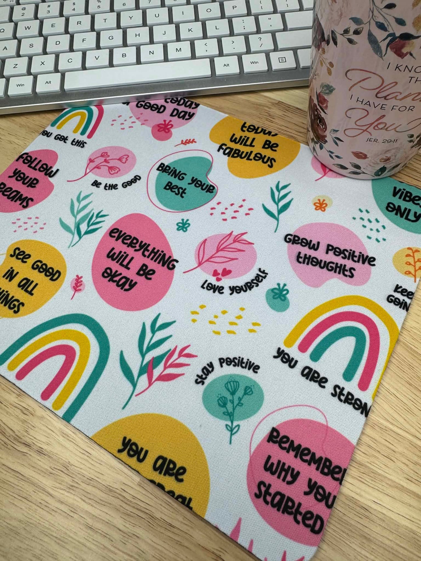 Affirmations mousepad, loved by God