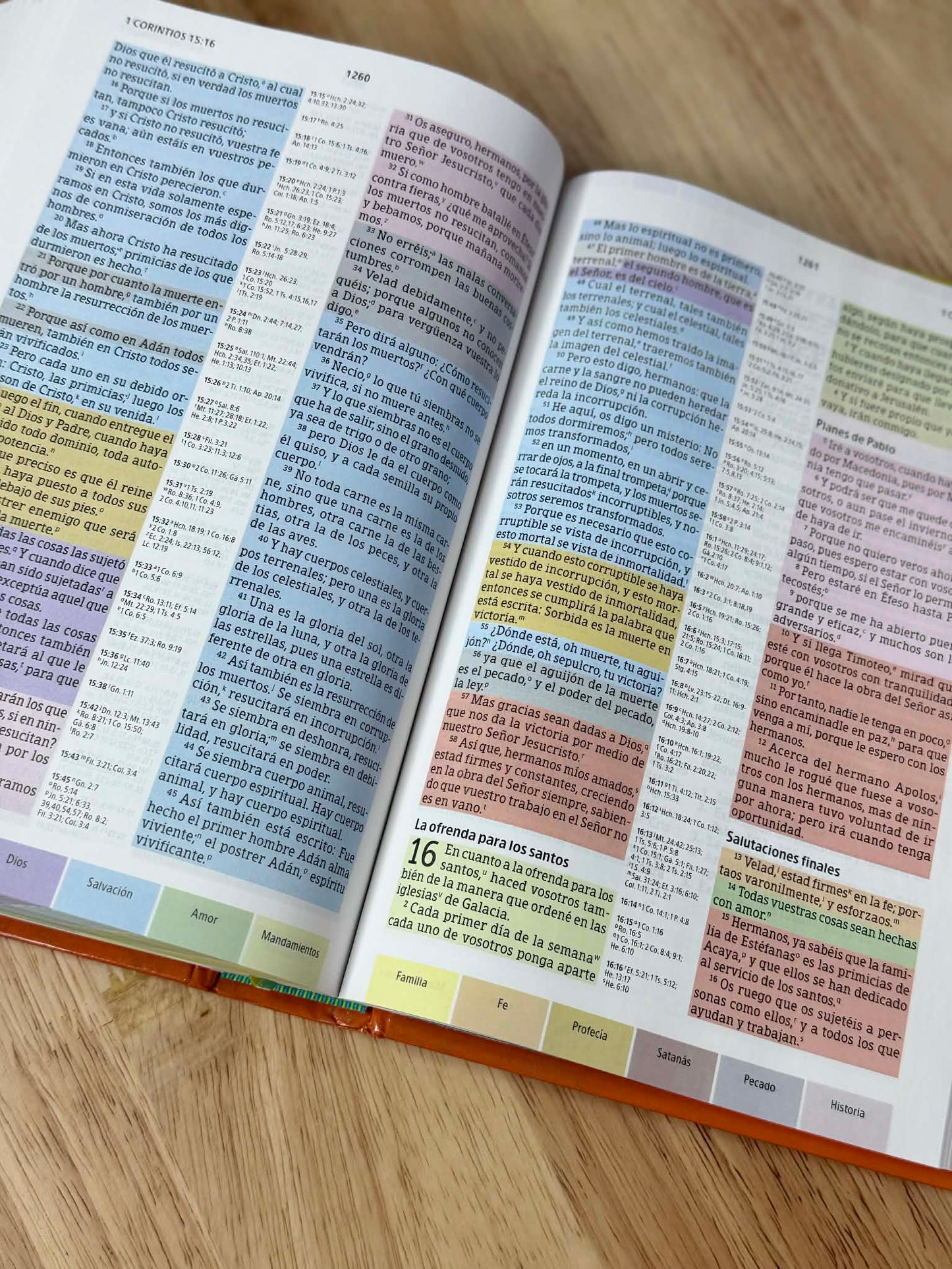 Biblia de Arcoíris, Reina Valera ( Vaso gratis incluido )