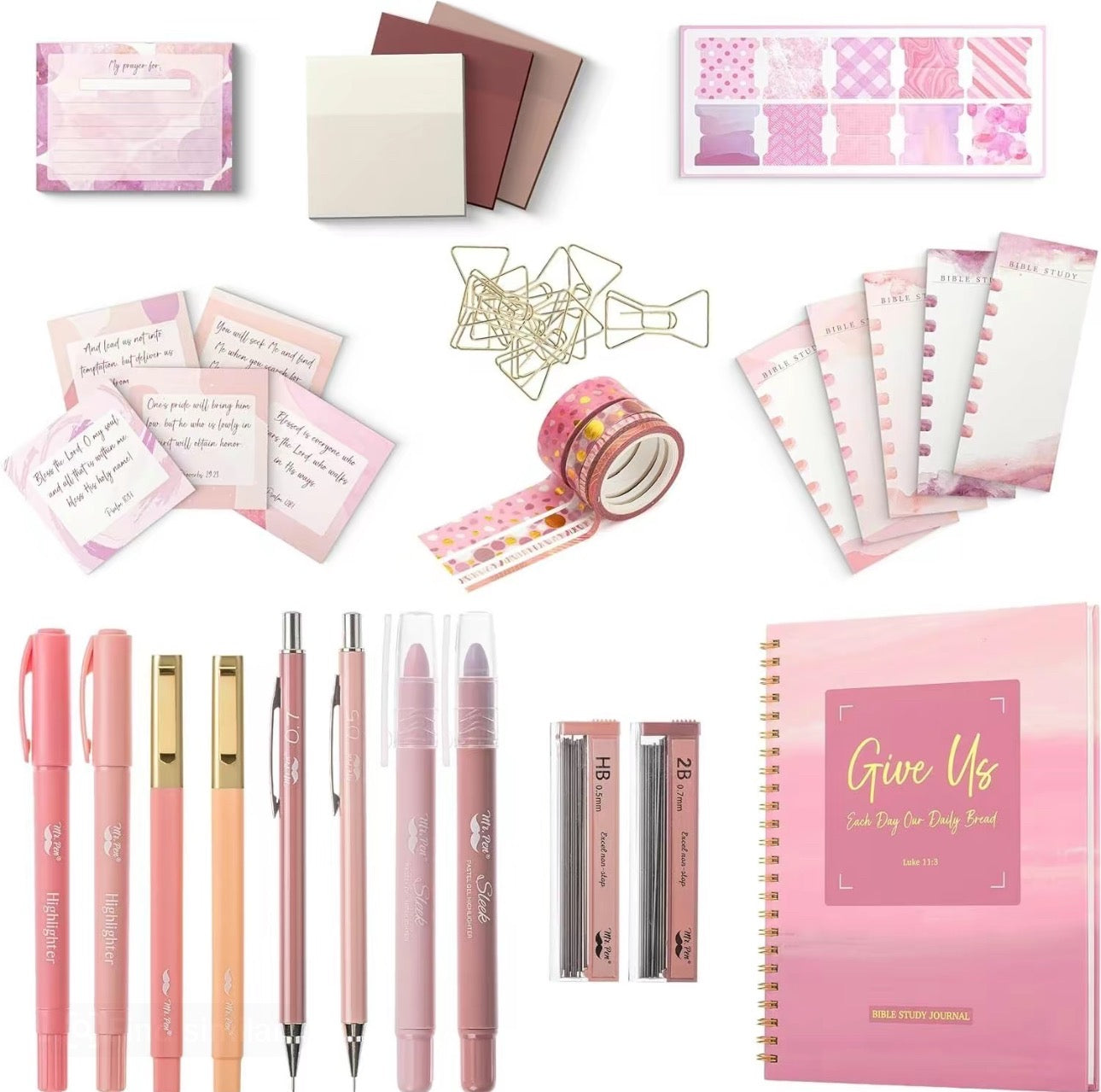 Mr. Pen- Bible Journaling Kit, Highlighters and Pens No Bleed, Study Kit