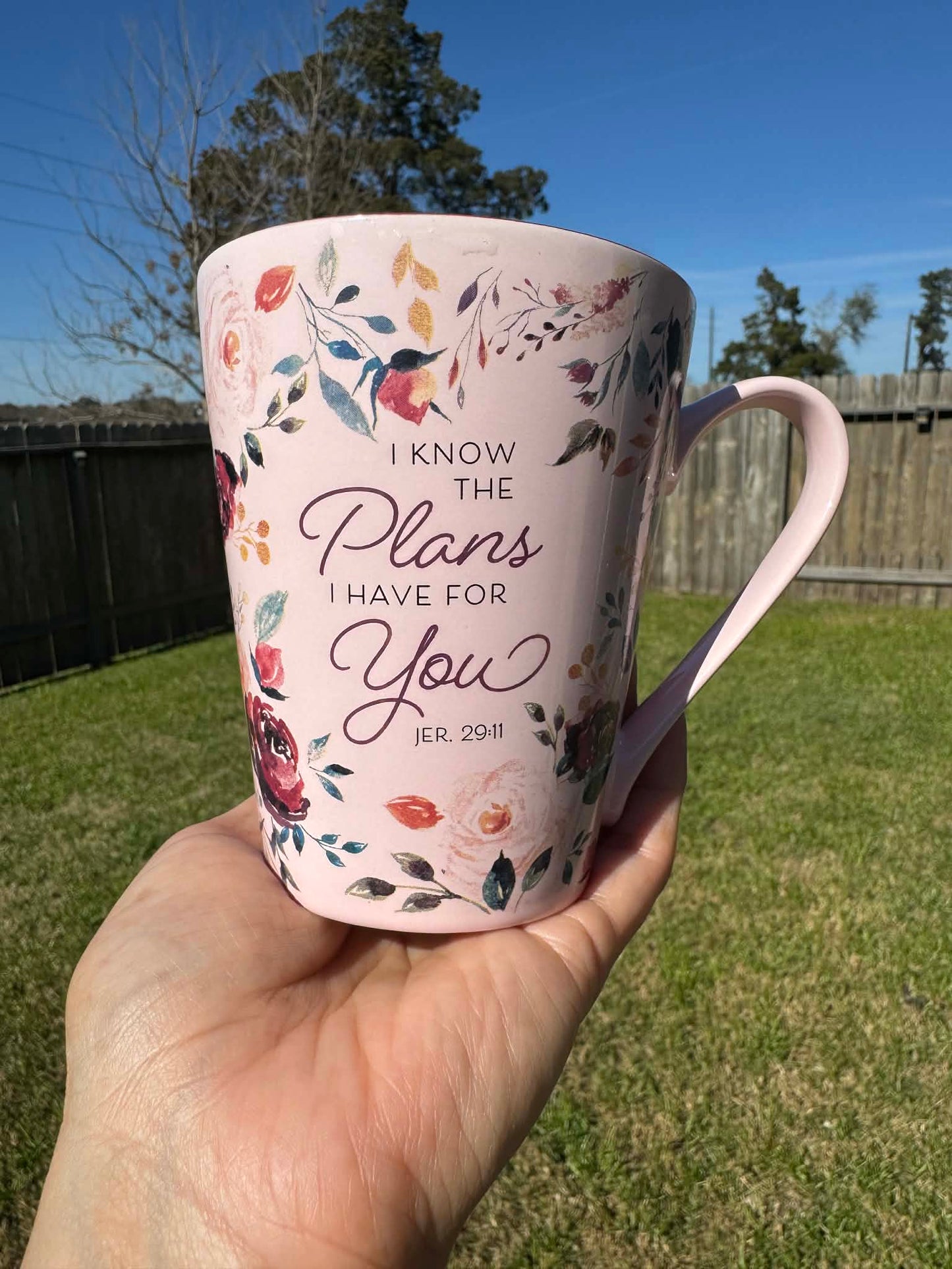 I Know The Plans I Have For You (Jeremiah 29:11)-Plum Floral