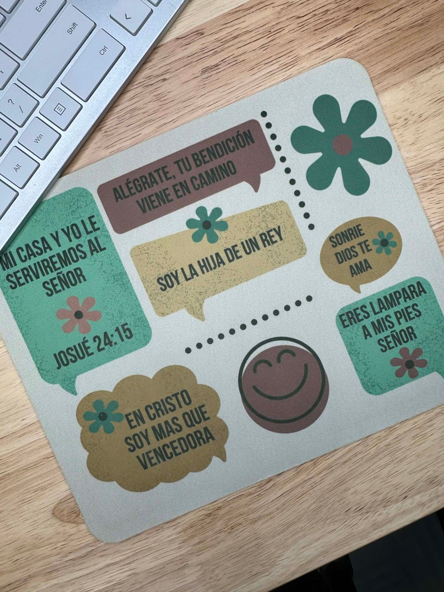 Dios te ama, alfombrillas de ratón con versículos Bíblicos