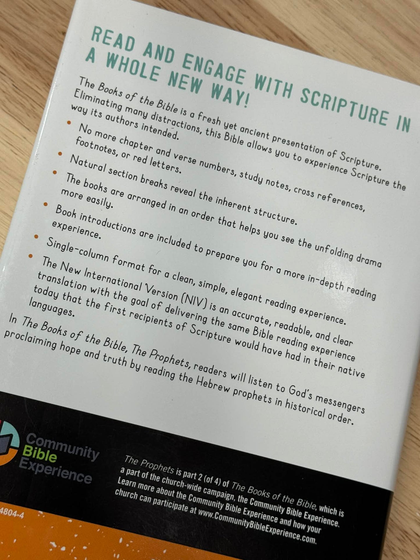 NIV The Books of the Bible: The Prophets