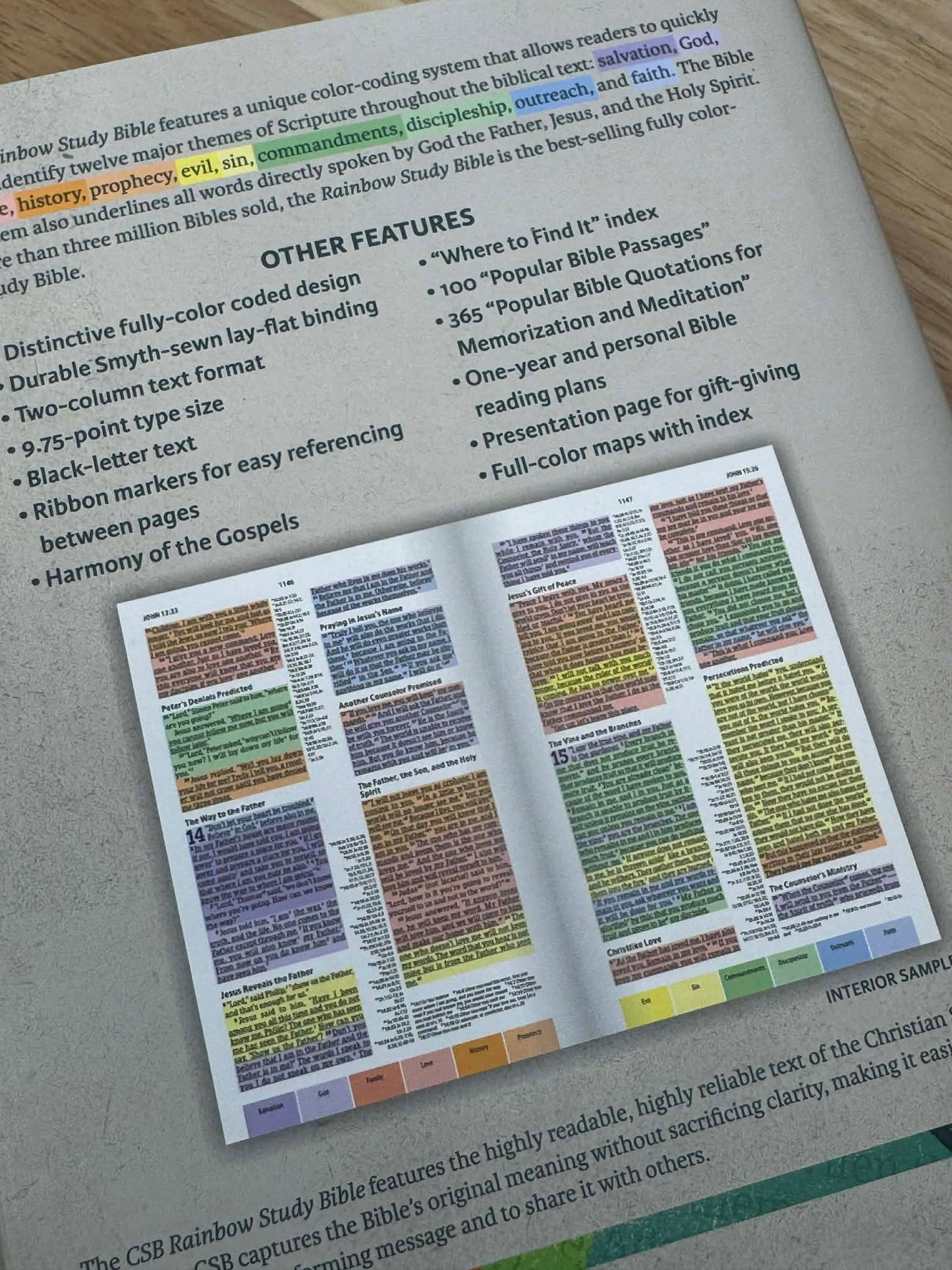 CSB Rainbow Study Bible, Hardcover