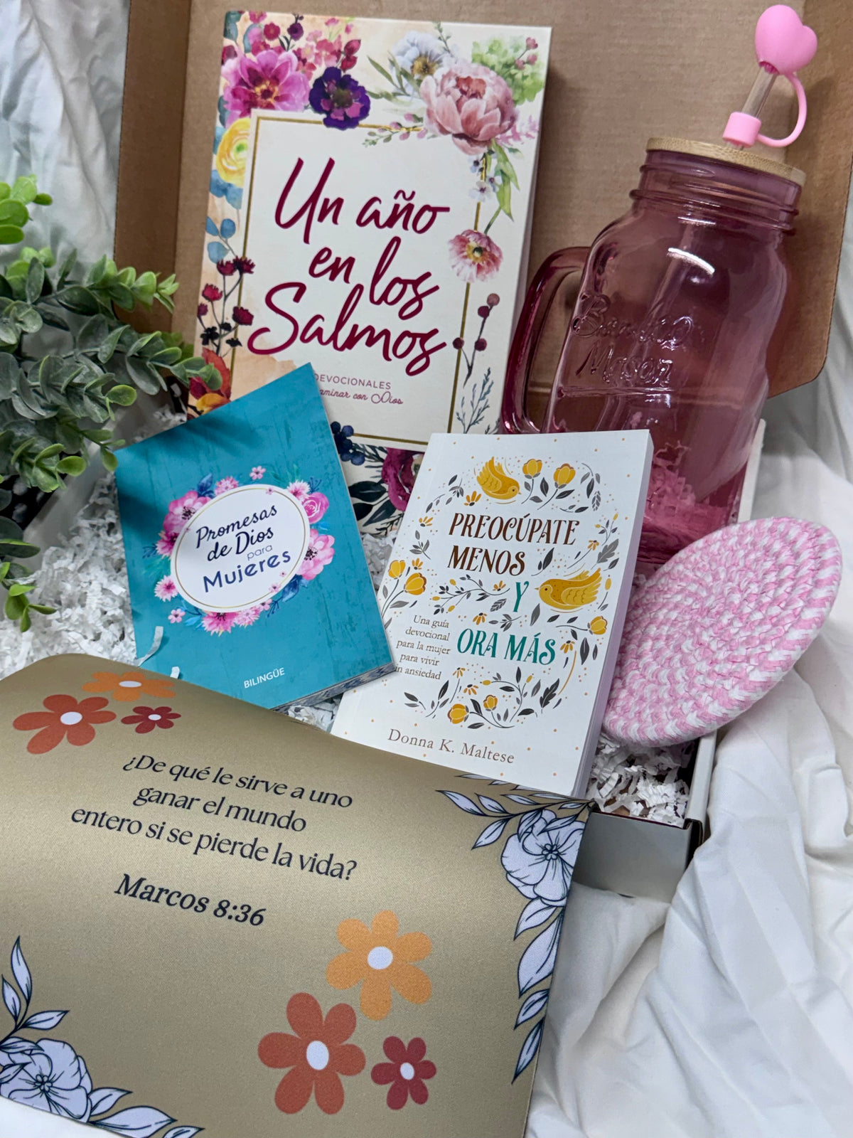 Christian Blessing Box | Faith-Based Gift Box ( Un año en los Salmos )