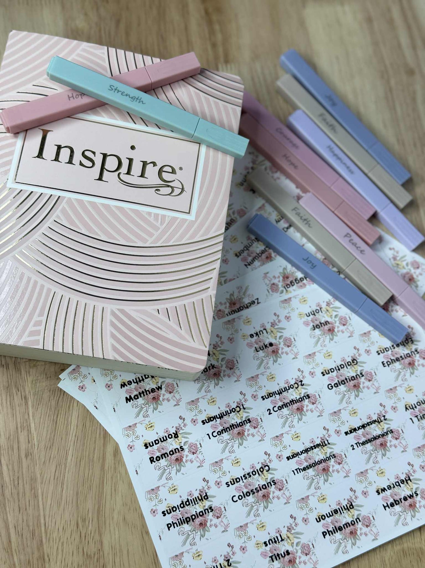 NLT Inspire Bible: The Bible for Coloring & Creative Journaling--softcover, pink