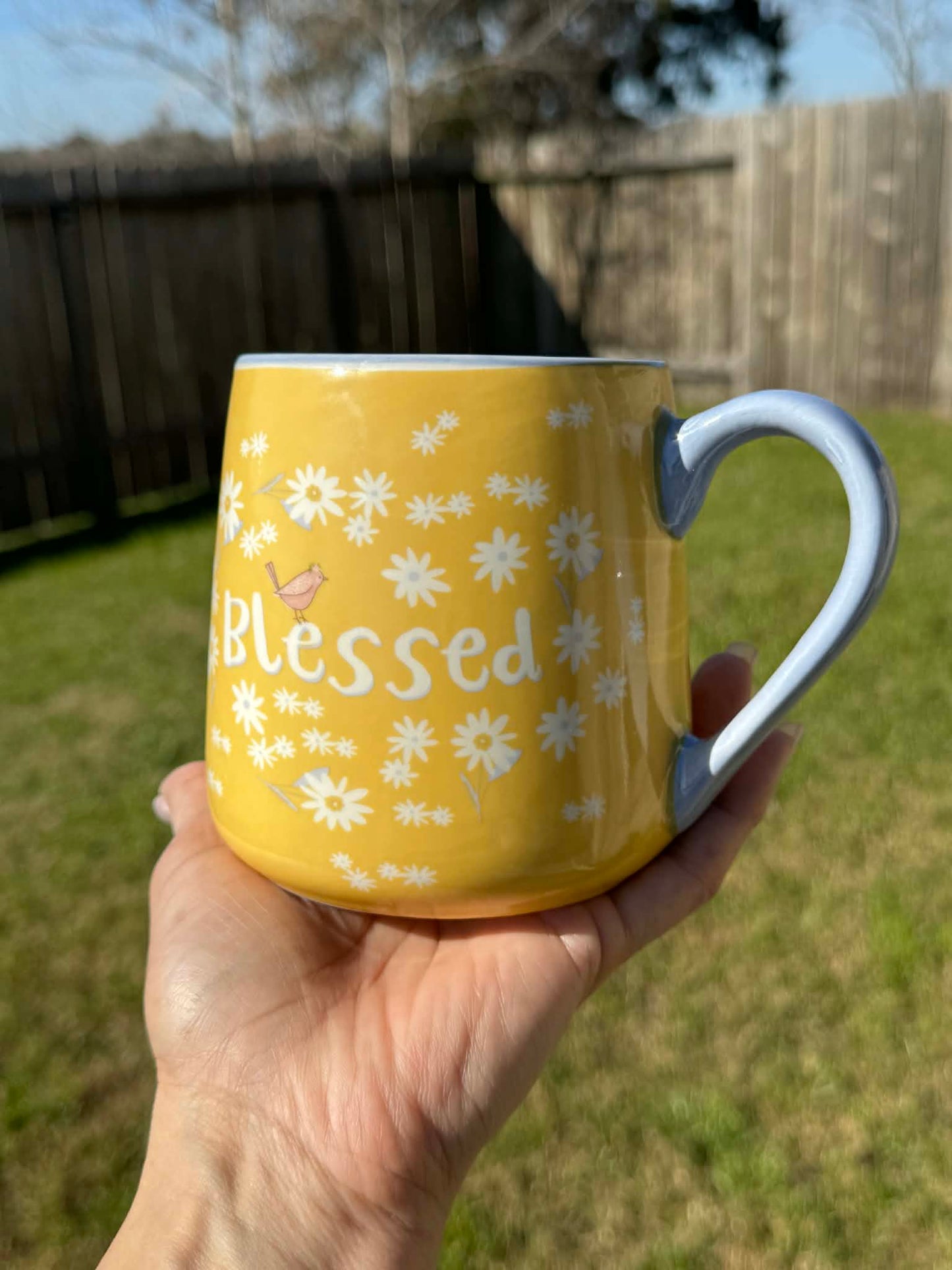 Blessed to overflowing mug, 16 oz