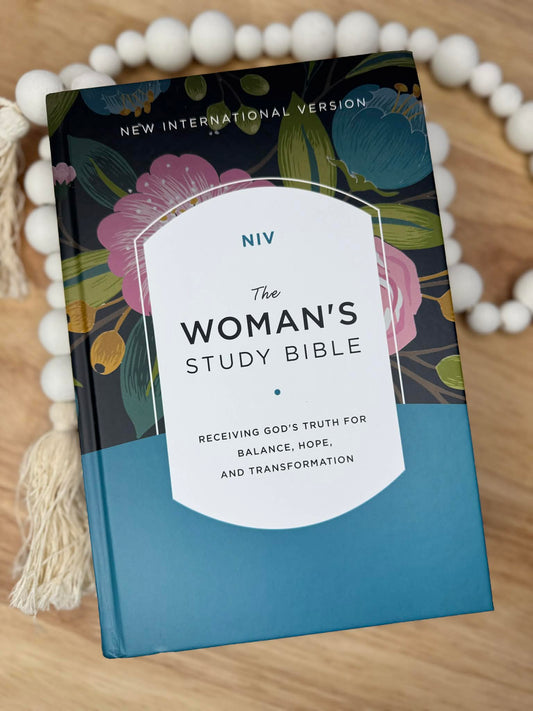 NIV The Woman's Study Bible, Hardcover, Full-Color, * FREE Stationary Set Included *