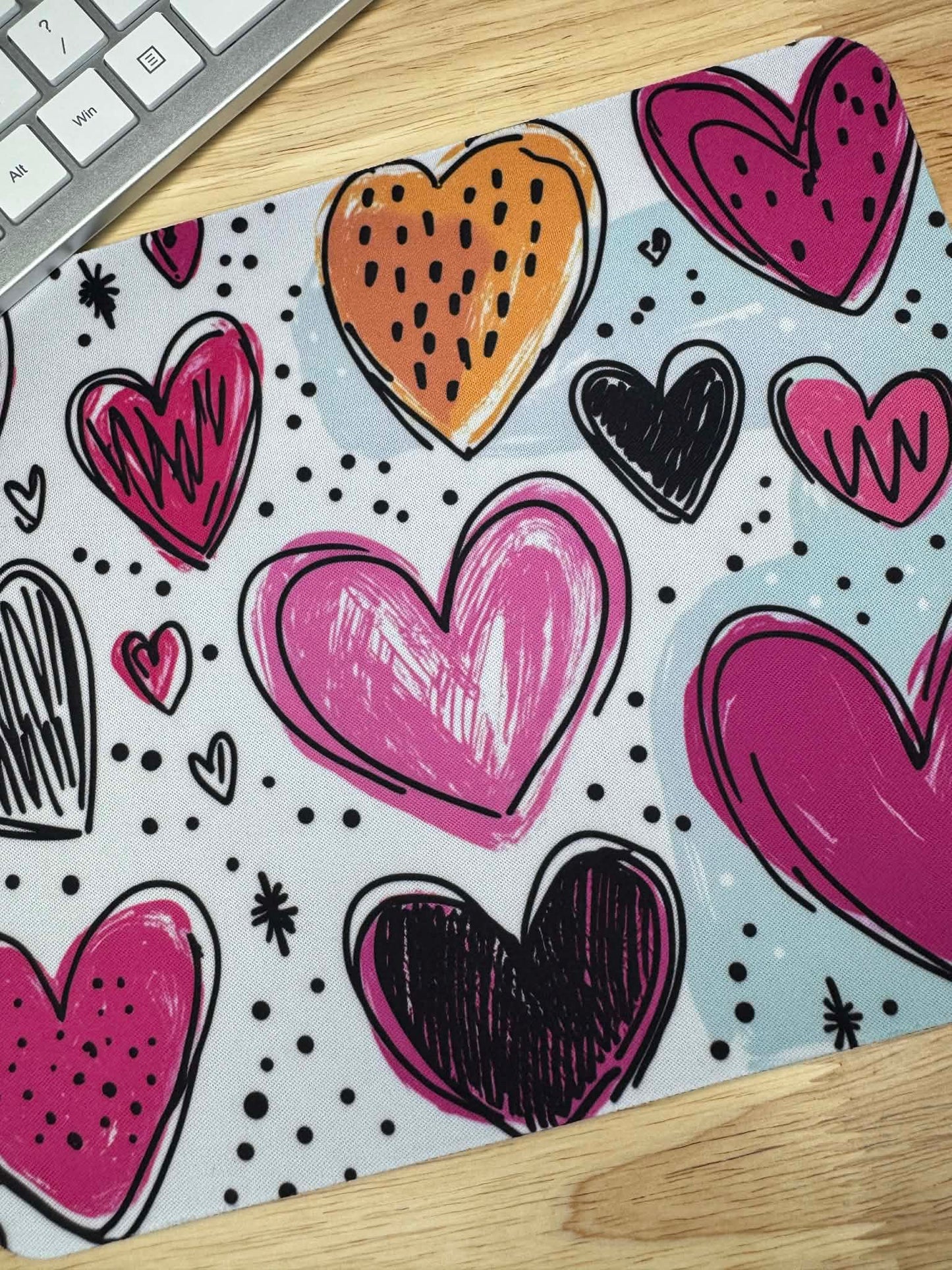 Hearts, hearts, hearts mousepad