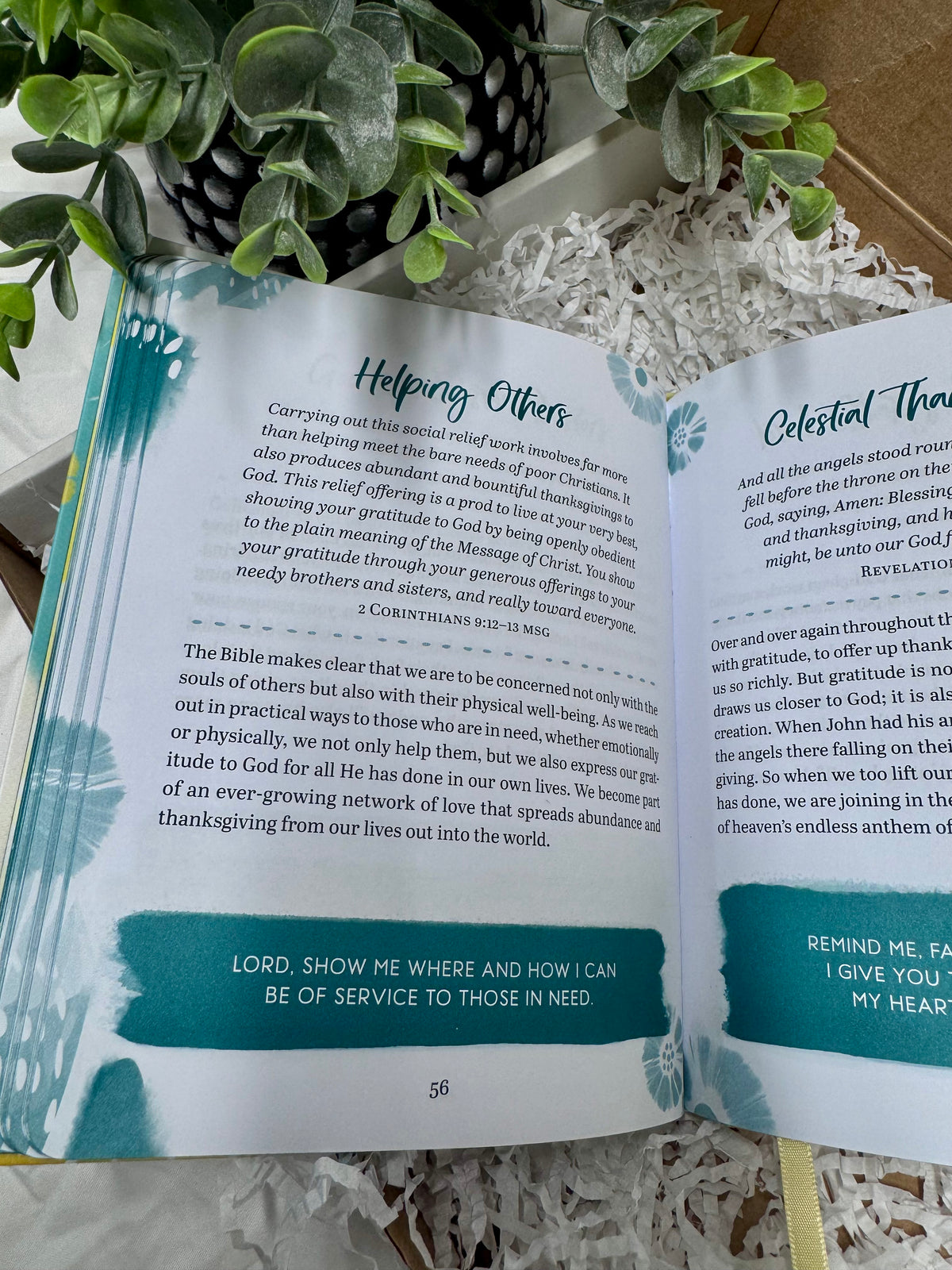 Christian Blessing Box | Faith-Based Gift Box ( 3-minute devotions for a Thankful Heart )