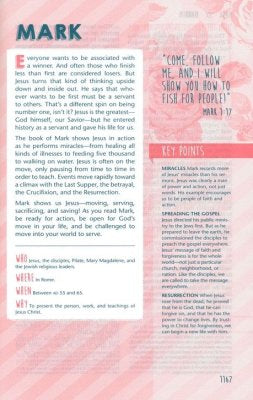 NLT Girls Life Application Study Bible--soft leather-look, teal/pink with flowers
