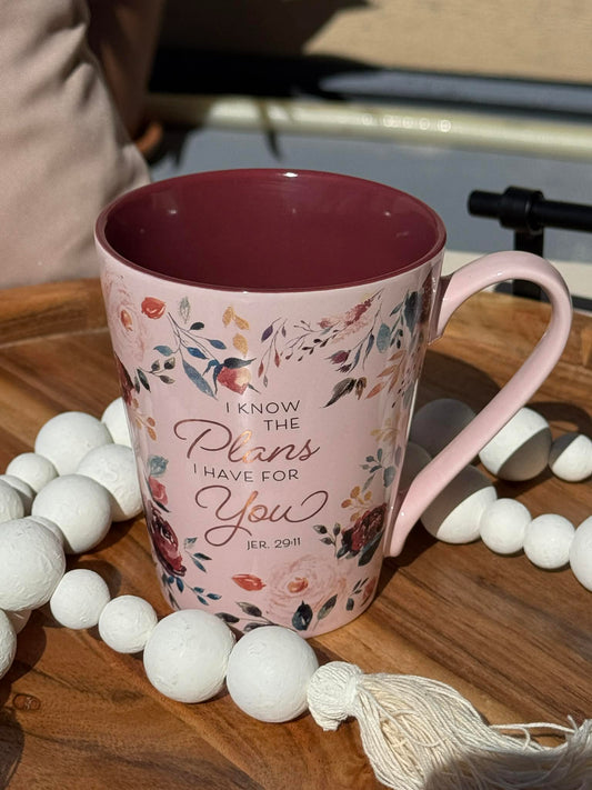 I Know The Plans I Have For You (Jeremiah 29:11)-Plum Floral