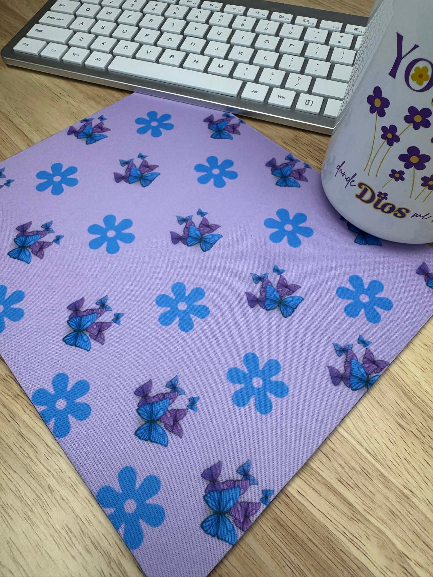 Butterfly & Flowers Mousepad