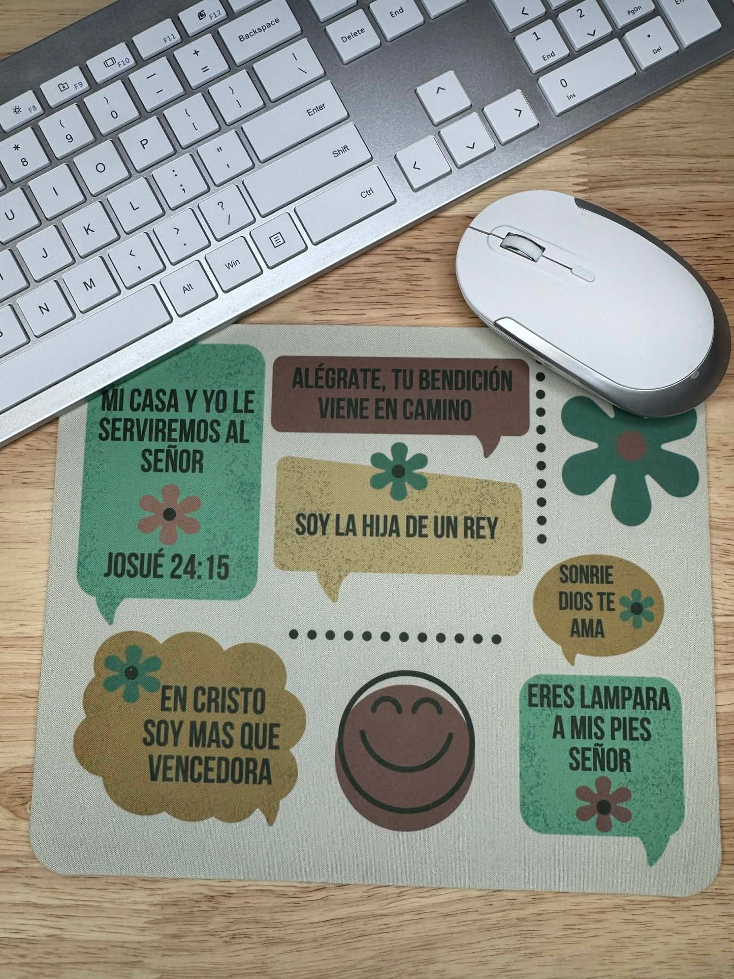 Dios te ama, alfombrillas de ratón con versículos Bíblicos