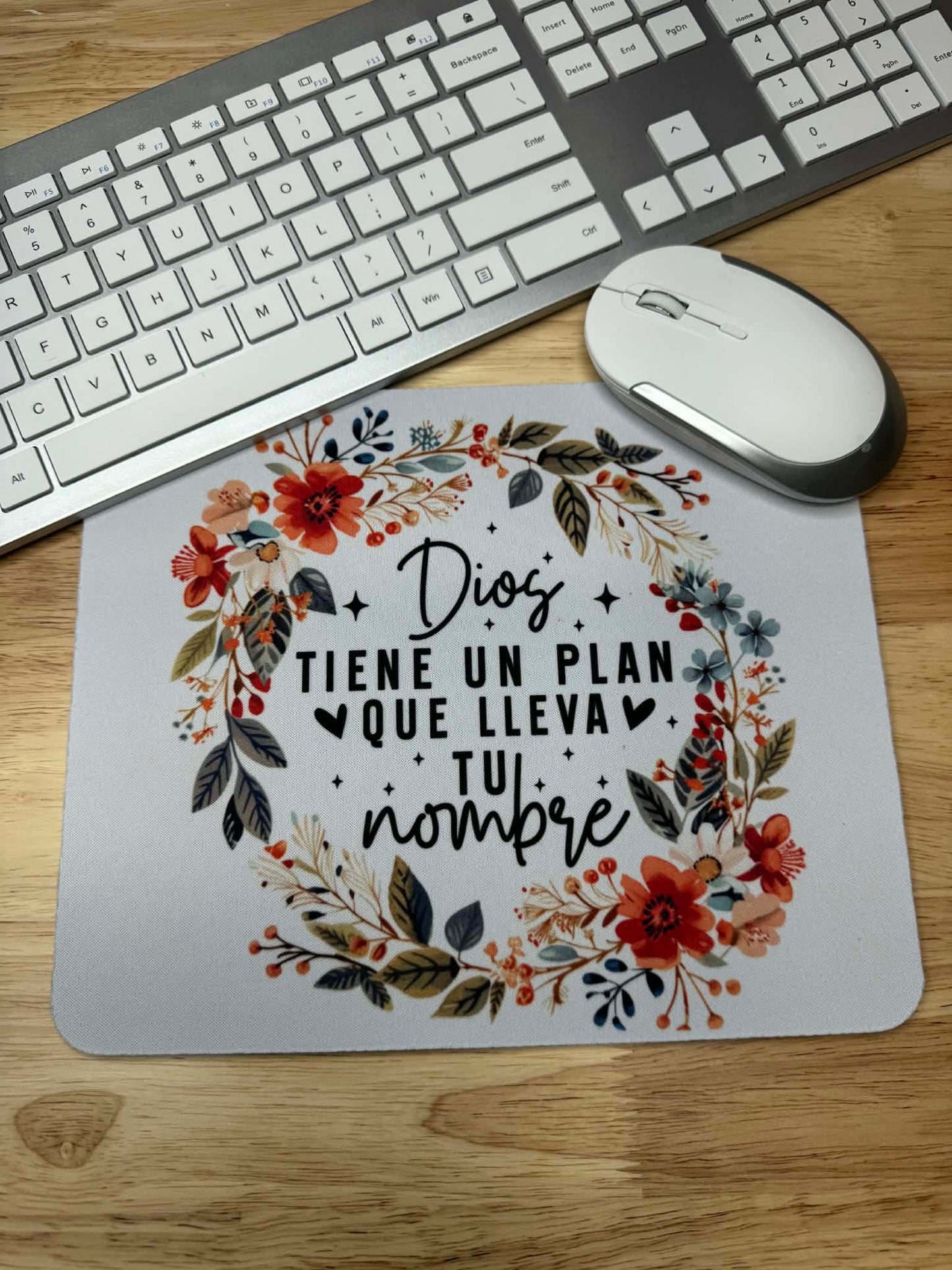 Dios tiene un plan, que lleva tú nombre, alfombrilla ratón