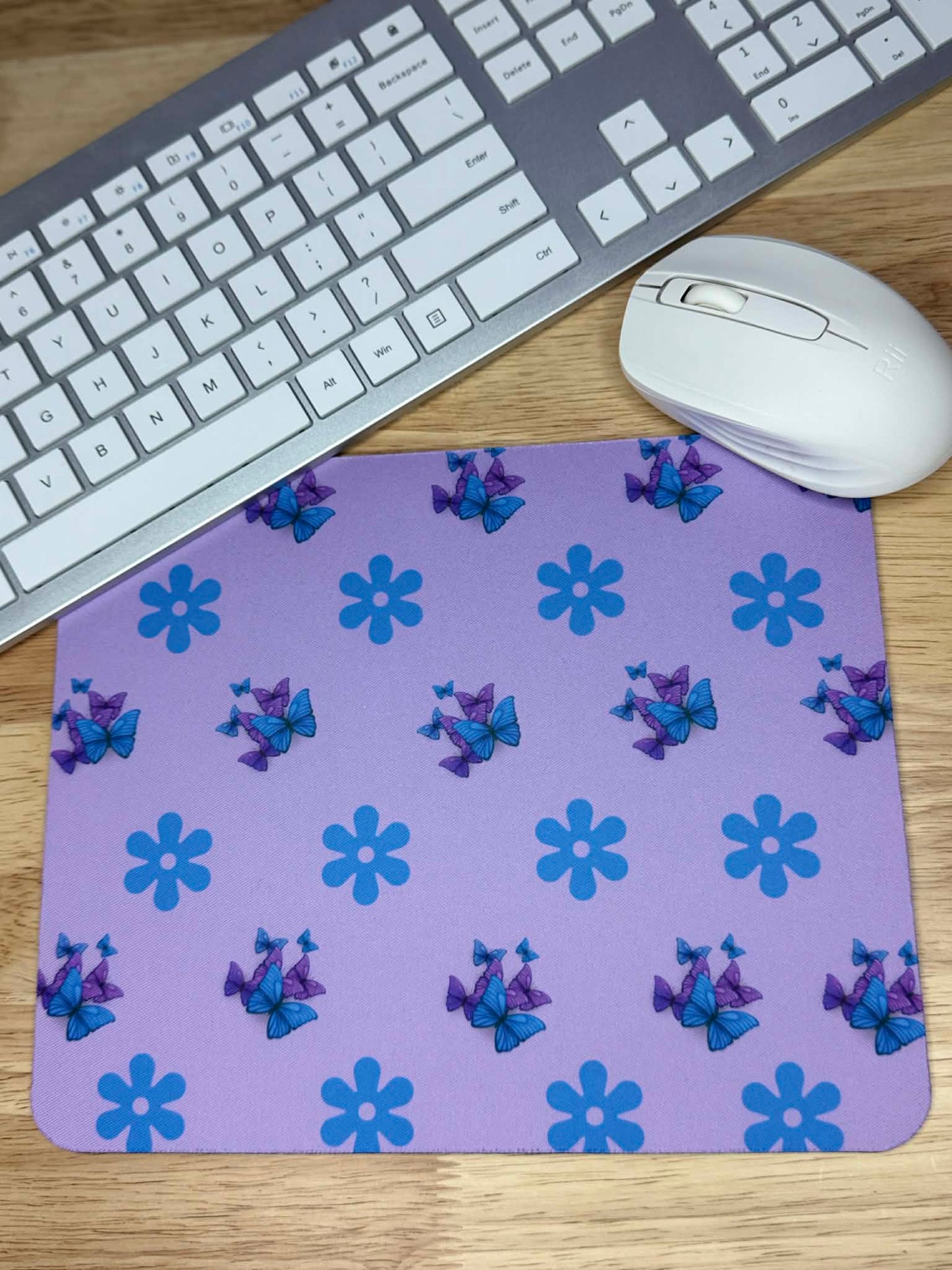 Butterfly & Flowers Mousepad