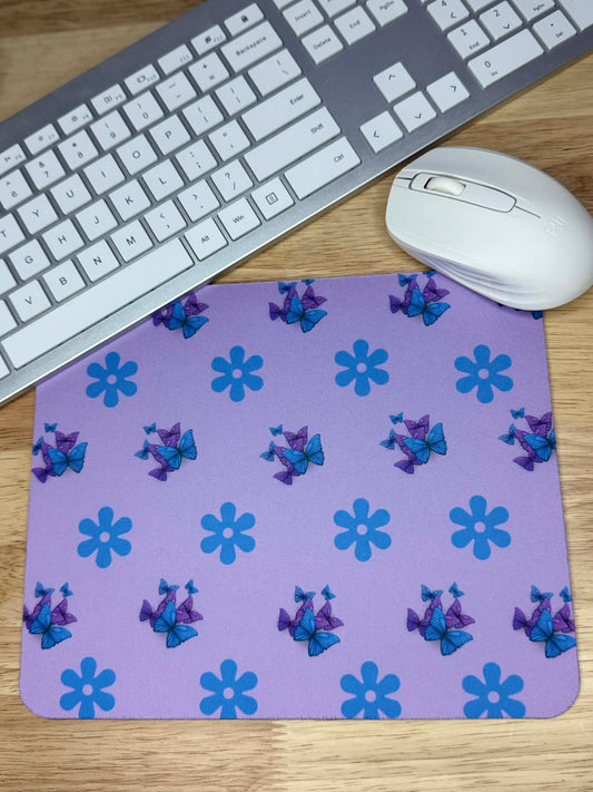 Butterfly & Flowers Mousepad